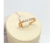 Классическое женское золотое кольцо с бриллиантами вз002136-7 1,51гр